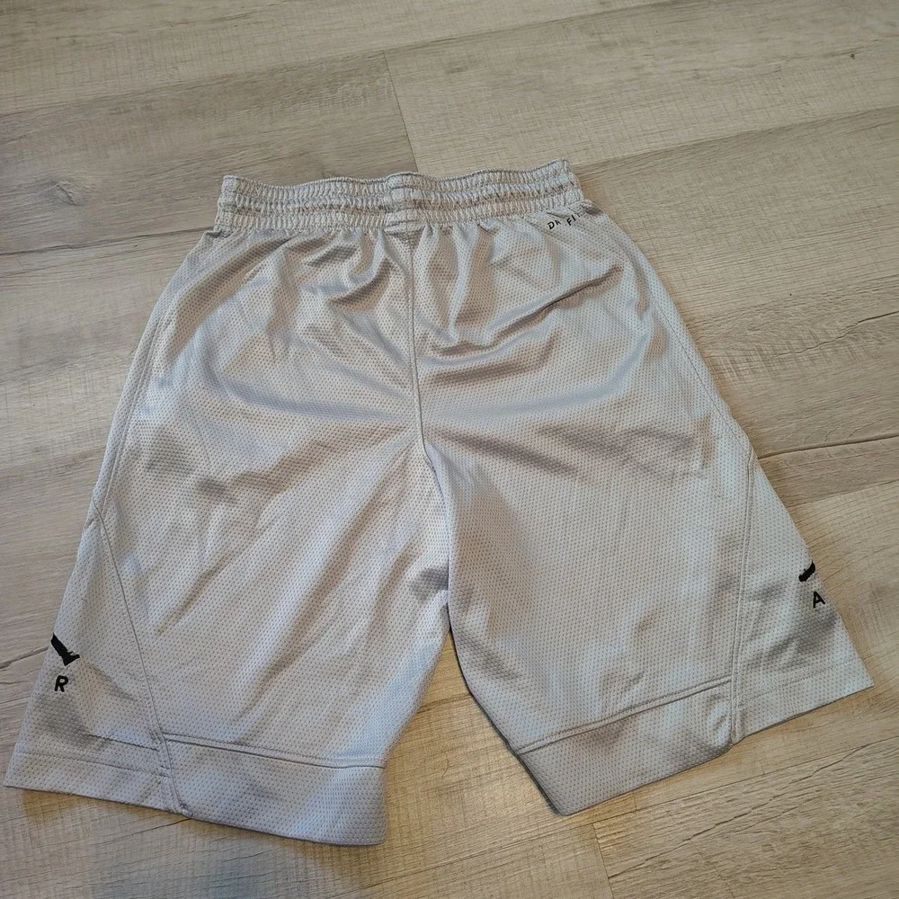 Jordan Brand Dri-FIT Mesh Basketball Shorts Grey Jumpman Air Mens Small